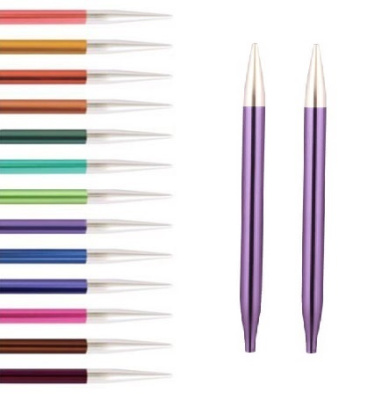 Спицы стандартные съемные "Zing", KnitPro, цветные